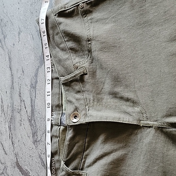 a.n.a JEGGINGS Dark Olive Green size 32/14 - Picture 6 of 10